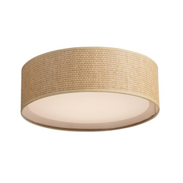 Maxim Lighting Prime 20W 16" LED Flush Mount - 3000K - 1,200 Lumens - 120V - Grass Cloth