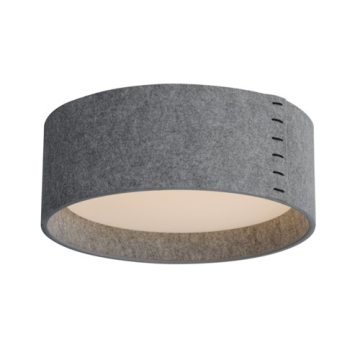 Maxim Lighting Prime Acoustic 20W 16" LED Flush Mount - 3000K - 1,200 Lumens - 120V - Gray