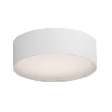 Maxim Lighting Prime 20W 16" LED Flush Mount - 3000K - 1,200 Lumens - 120V - White Linen