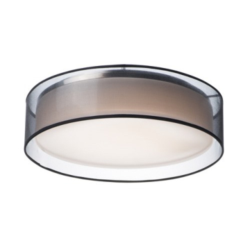 Maxim Lighting Prime 32W 20" LED Flush Mount - 3000K - 2,000 Lumens - 120V - Black Organza