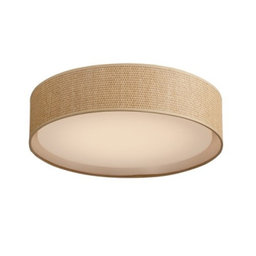 Maxim Lighting Prime 32W 20" LED Flush Mount - 3000K - 2,000 Lumens - 120V - Grass Cloth