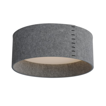 Maxim Lighting Prime Acoustic 32W 20" LED Flush Mount - 3000K - 2,000 Lumens - 120V - Gray