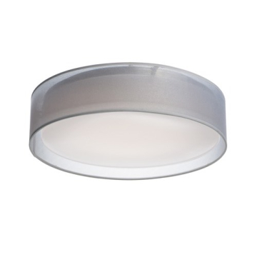 Maxim Lighting Prime 32W 20" LED Flush Mount - 3000K - 2,000 Lumens - 120V - White Organza