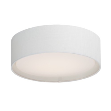 Maxim Lighting Prime 18W 16" LED Flush Mount - 3000K - 1,200 Lumens - 120-277V - White Linen