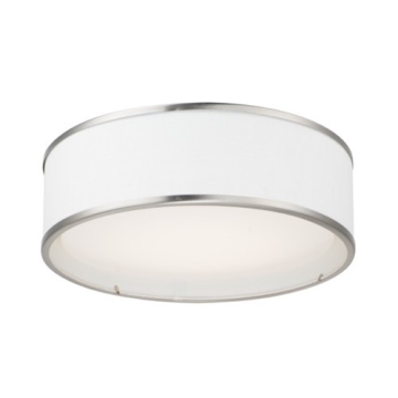 Maxim Lighting Prime 18W 16" LED Flush Mount - 3000K - 1,330 Lumens - 120-277V - Satin Nickel
