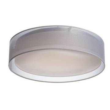 Maxim Lighting Prime 28W 20" LED Flush Mount - 3000K - 1,700 Lumens - 120-277V - White Organza