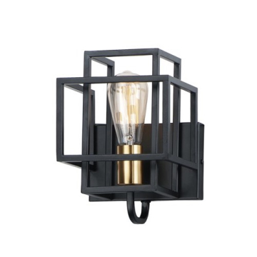 Maxim Lighting Liner 1-Light Wall Sconce - 120V - Black / Satin Brass