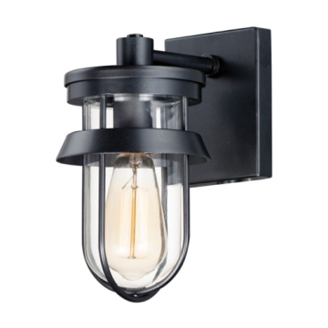 Maxim Lighting Breakwater 1-Light Outdoor Wall Sconce - 120V - Black