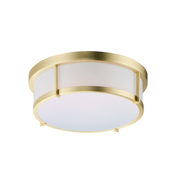 Maxim Lighting Rogue 13" LED Flush Mount - 3000K - 120-277V - Satin Brass