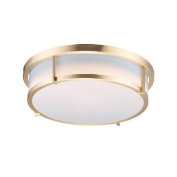 Maxim Lighting Rogue 17" LED Flush Mount - 3000K - 120V - Satin Brass