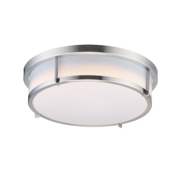 Maxim Lighting Rogue 17" LED Flush Mount - 3000K - 120V - Satin Nickel