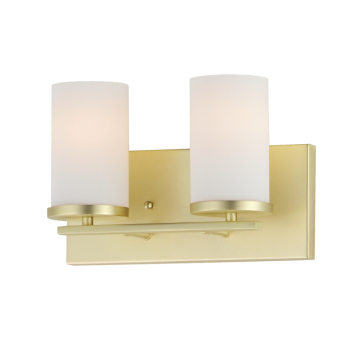 Maxim Lighting Lateral 2-Light Bath Vanity Light - 120V - Satin Brass