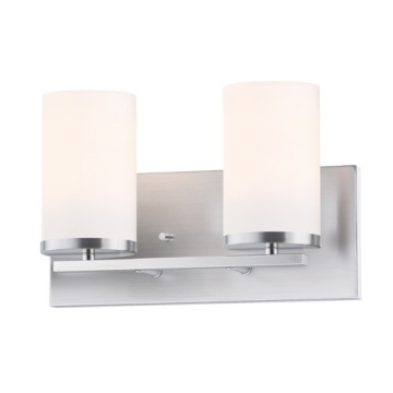 Maxim Lighting Lateral 2-Light Vanity Light - 120V - Satin Nickel