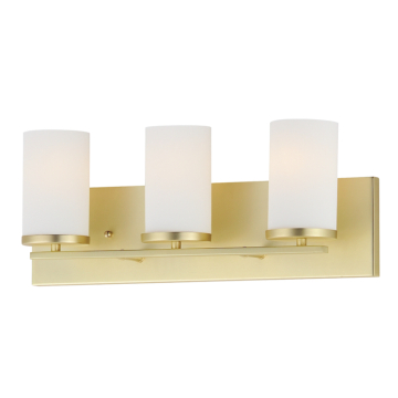 Maxim Lighting Lateral 3-Light Bath Vanity Light - 120V - Satin Brass