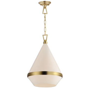 Maxim Lighting Giza 16" 1-Light Pendant - 120V - Satin Brass