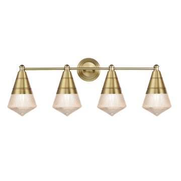 Maxim Lighting Hargreaves 4-Light Bath Vanity Light - 120V - Natural Aged Brass
