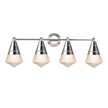 Maxim Lighting Hargreaves 4-Light Bath Vanity Light - 120V - Polished Chrome