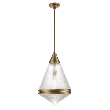 Maxim Lighting Hargreaves 1-Light Pendant - 120V - Natural Aged Brass