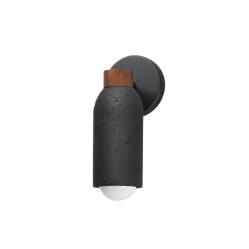 Maxim Lighting Pompeii 1-Light Wall Sconce - 120V - Lava / Black