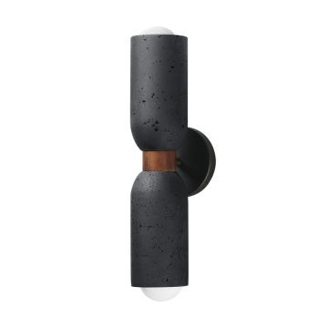 Maxim Lighting Pompeii 2-Light Wall Sconce - 120V - Lava / Black