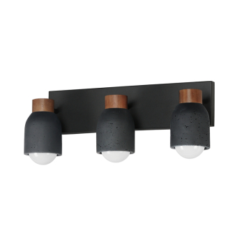 Maxim Lighting Pompeii 3-Light Bath Vanity Light - 120V - Lava / Black