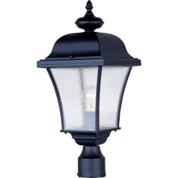 Maxim Lighting Senator 1-Light Outdoor Post Top Lantern - 120V - Black