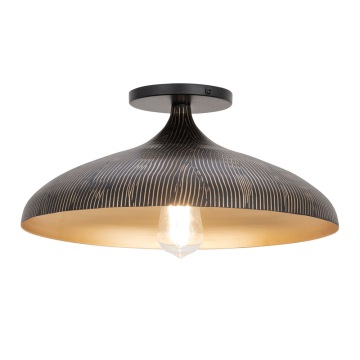 Maxim Lighting Fleur Flush Mount - 120V - Black / Gold