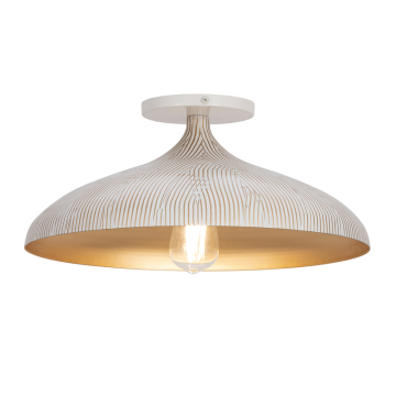 Maxim Lighting Fleur Flush Mount - 120V - White / Gold