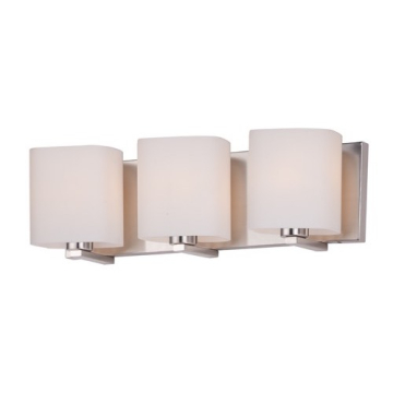 Maxim Lighting Wrap 3-Light Bath Vanity Light - 120V - Satin Nickel