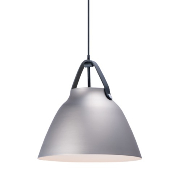 Maxim Lighting Nordic 14" 1-Light Pendant - 120V - Black / Brushed Platinum