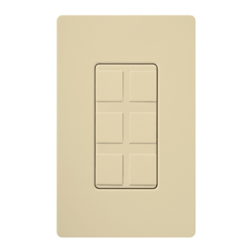 Lutron Multi-Port Frame - Field Customizable - Ivory
