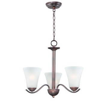 Maxim Lighting Vital 3-Light Chandelier - 120V - Oil Rubbed Bronze