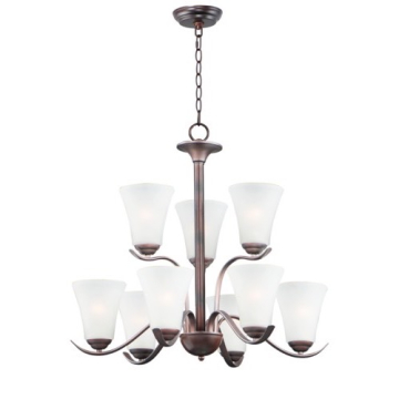 Maxim Lighting Vital 9-Light Chandelier - 120V - Oil Rubbed Bronze