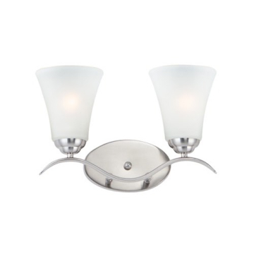 Maxim Lighting Vital 2-Light Bath Vanity Light - 120V - Satin Nickel