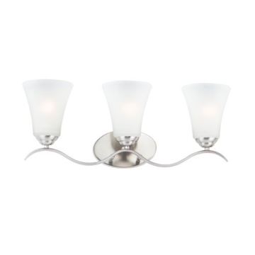Maxim Lighting Vital 3-Light Bath Vanity Light - 120V - Satin Nickel