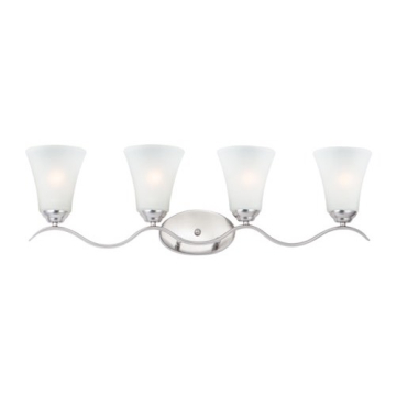 Maxim Lighting Vital 4-Light Bath Vanity Light - 120V - Satin Nickel
