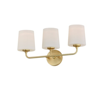 Maxim Lighting Bristol 3-Light Bath Vanity Light - 120V - Satin Brass