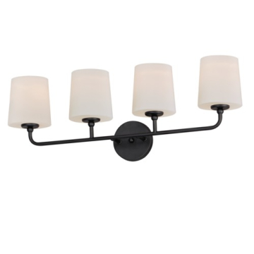 Maxim Lighting Bristol 4-Light Bath Vanity Light - 120V - Black