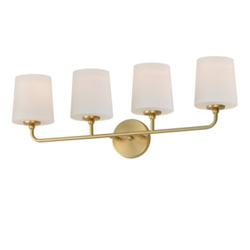 Maxim Lighting Bristol 4-Light Bath Vanity Light - 120V - Satin Brass