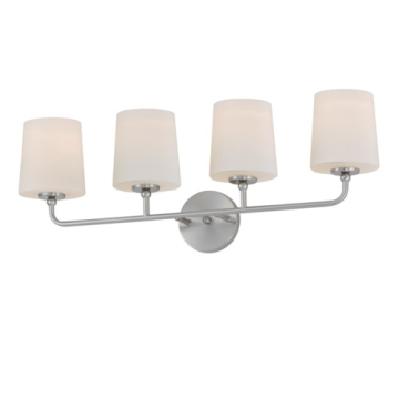 Maxim Lighting Bristol 4-Light Bath Vanity Light - 120V - Satin Nickel