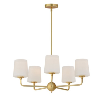 Maxim Lighting Bristol 5-Light Chandelier - 120V - Satin Brass