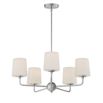 Maxim Lighting Bristol 5-Light Chandelier - 120V - Satin Nickel