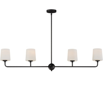Maxim Lighting Bristol 4-Light Linear Chandelier - 120V - Anthracite