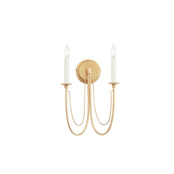 Maxim Lighting Plumette 2-Light Wall Sconce - 120V - Gold Leaf