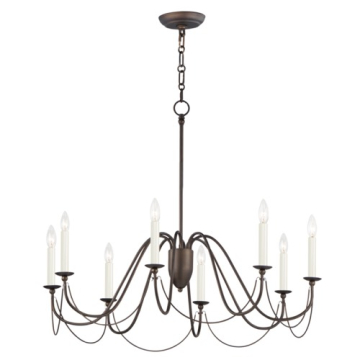 Maxim Lighting Plumette 8-Light Chandelier - 120V - Chestnut Bronze