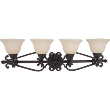 Maxim Lighting Manor 4-Light Bath Vanity Light - 120V - Oil Rubbed Bronze