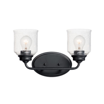 Maxim Lighting Acadia 2-Light Bath Vanity Light - 120V - Black