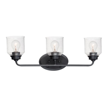 Maxim Lighting Acadia 3-Light Bath Vanity Light - 120V - Black