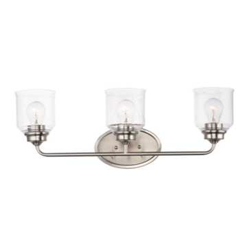 Maxim Lighting Acadia 3-Light Bath Vanity Light - 120V - Satin Nickel