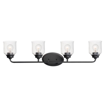 Maxim Lighting Acadia 4-Light Bath Vanity Light - 120V - Black